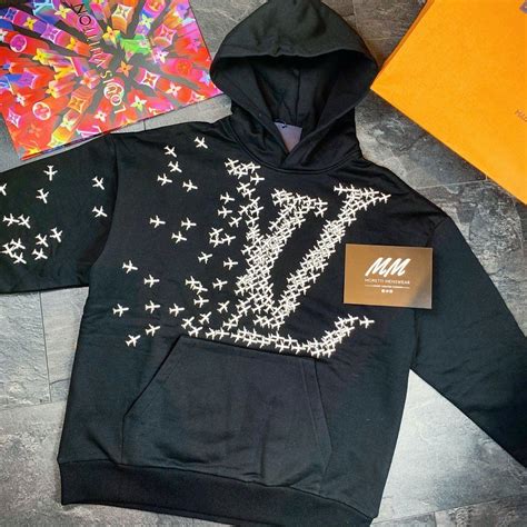 louis vuitton staples hoodie|louis vuitton plane hoodie.